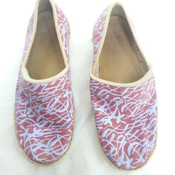 Dansko Womens Red Blue Round Toe Slip On Clog Shoes Size US 5.5 EUR 36 - Picture 3 of 10